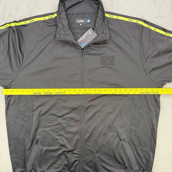Cookies SF Jacket Mens 4XL Citadel Black/Yellow Full Zip Streetwear Track NWT - Picture 6 of 11